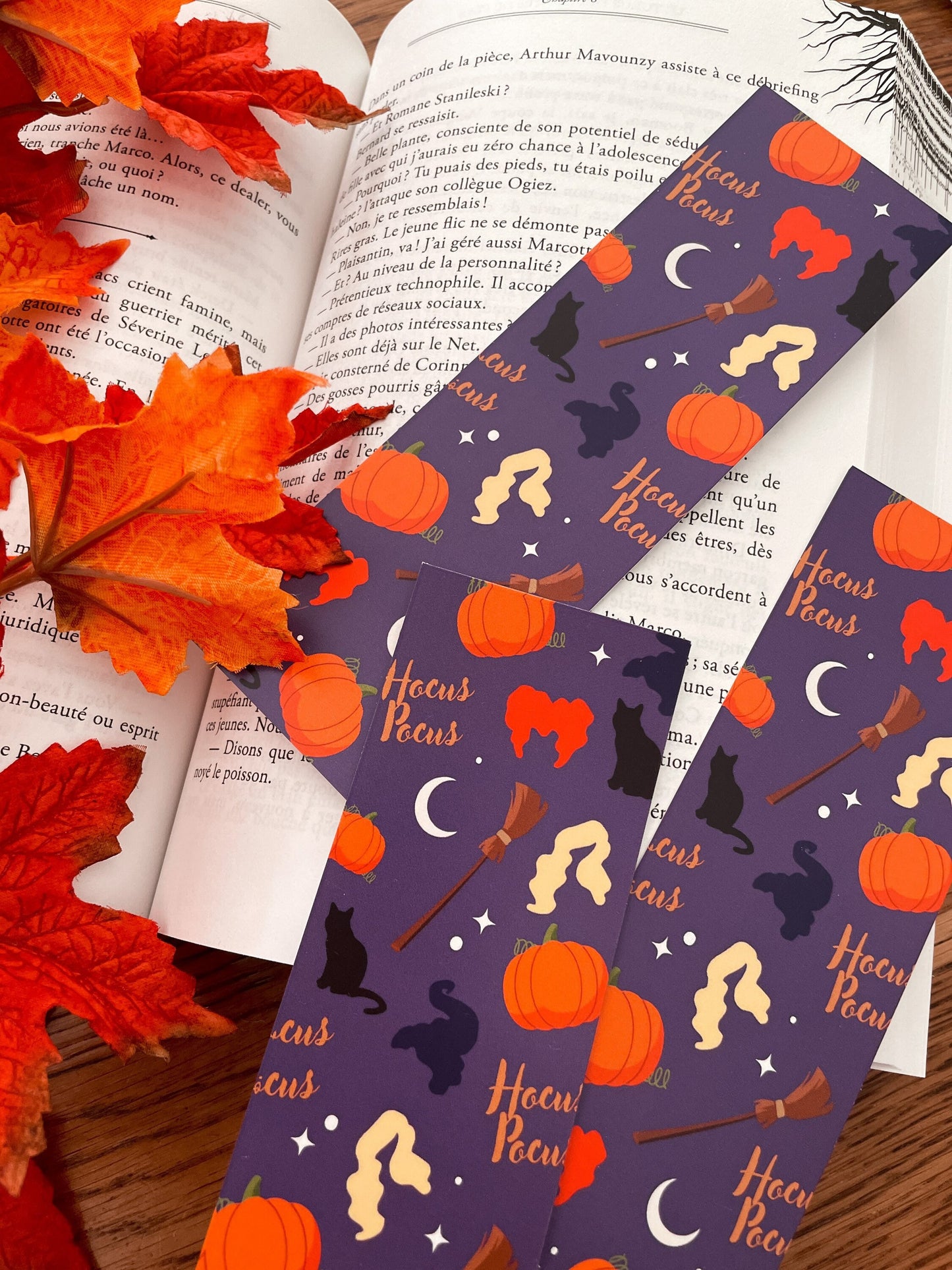 BOOKMARK - Marque page papier, inspiration hocus pocus