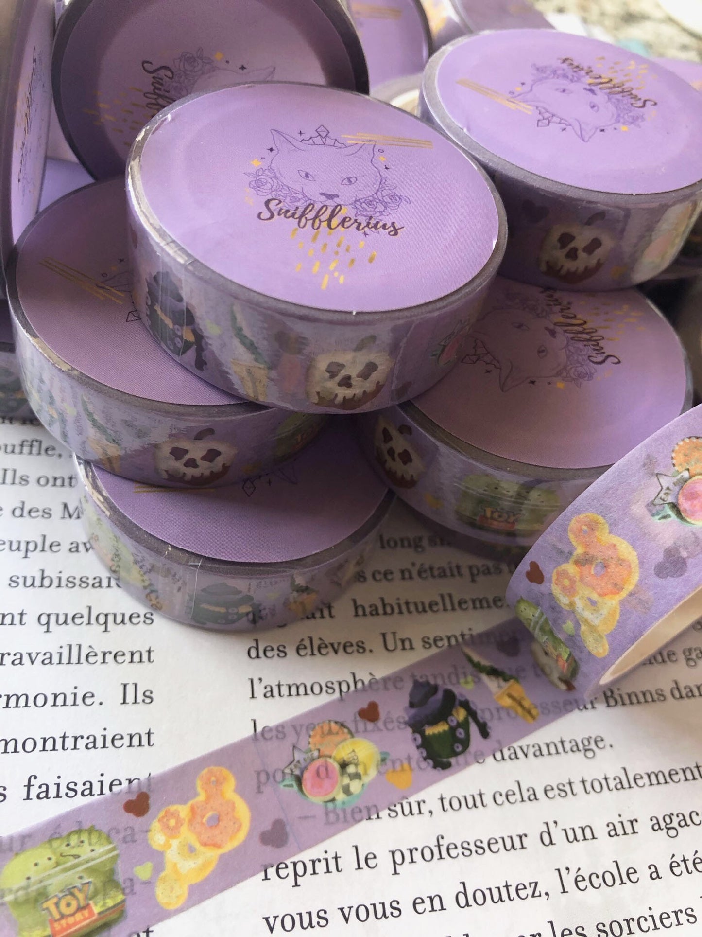 WASHITAPE - « Food Disney » 15mmx10m - bullet journal - scrapbooking