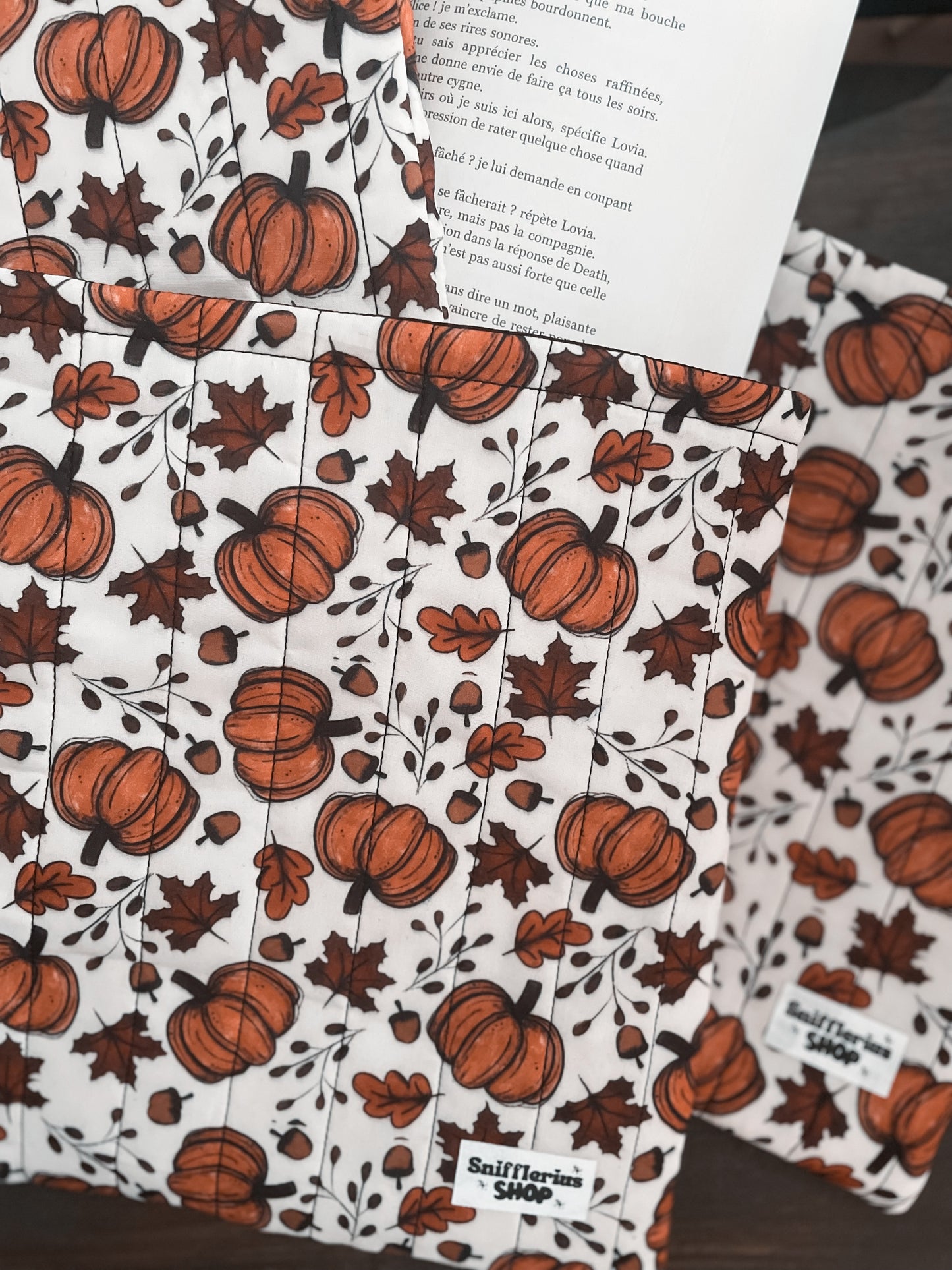 BOOKSLEEVE - Pochette Ă livre, Pumpkin Chic
