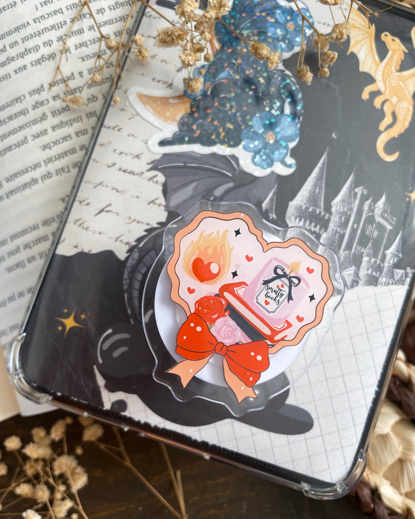 POPGRIP - Support téléphone/liseuse, inspiration « Smutty books »