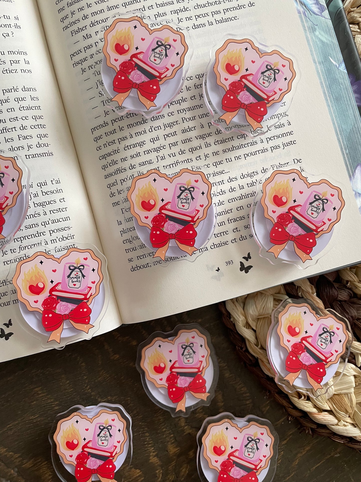POPGRIP - Support téléphone/liseuse, inspiration « Smutty books »