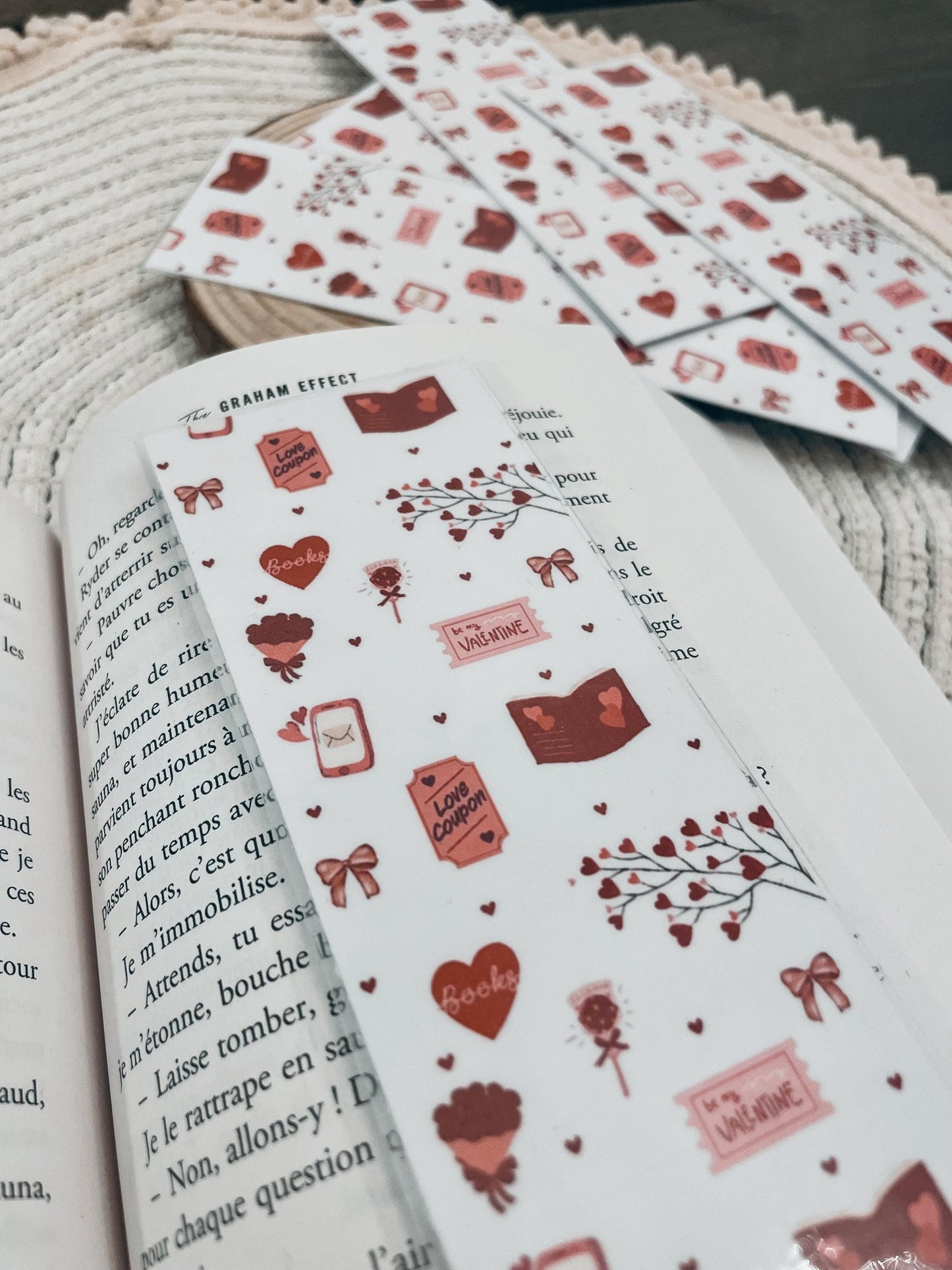 BOOKMARK - Marque page papier, inspiration saint-valentin 2025