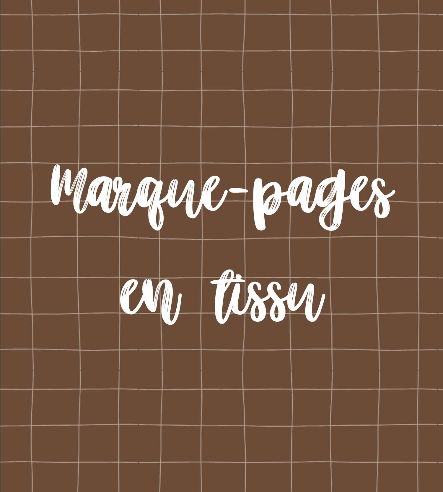 Marque-pages tissu