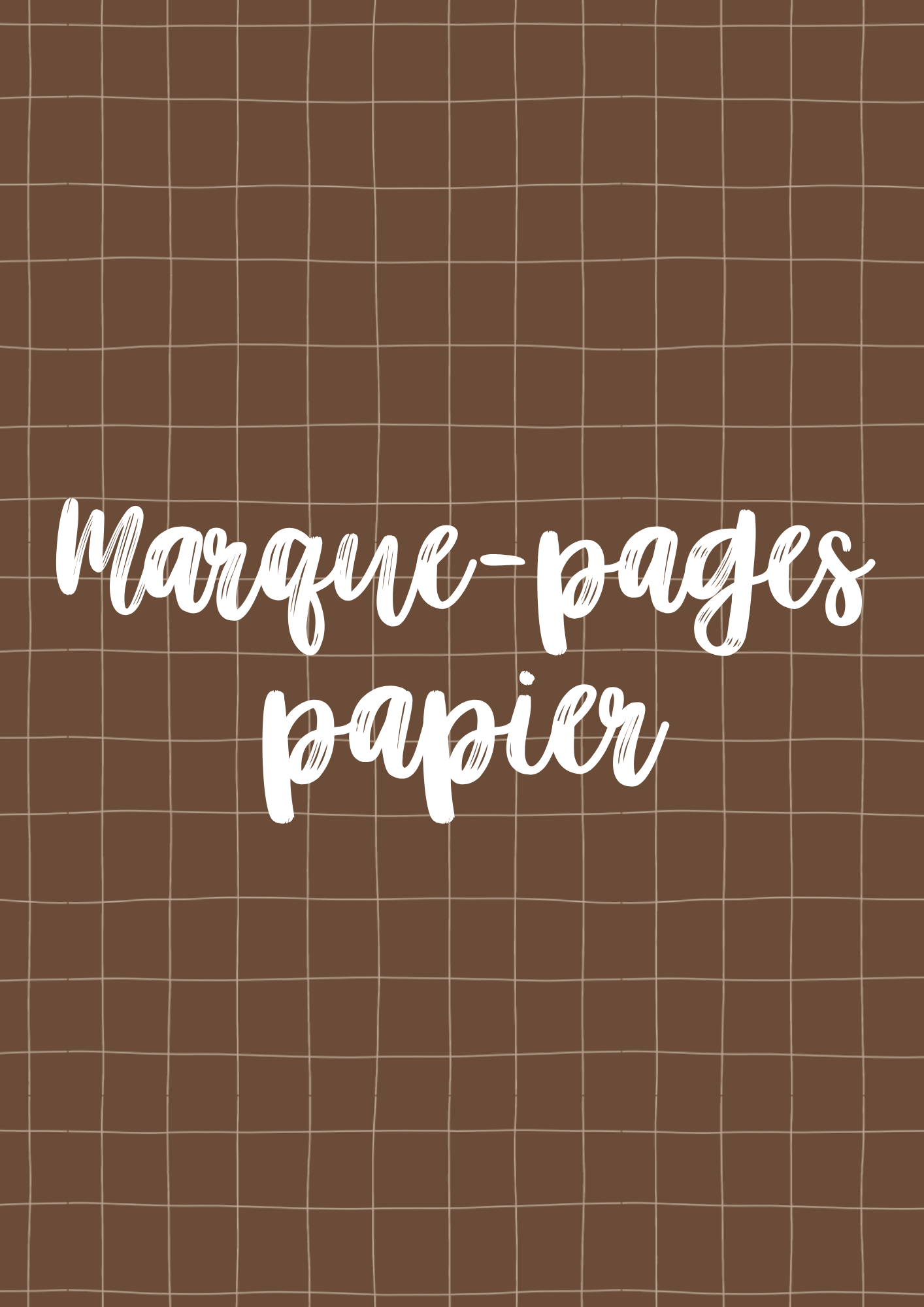 Marque-pages papier