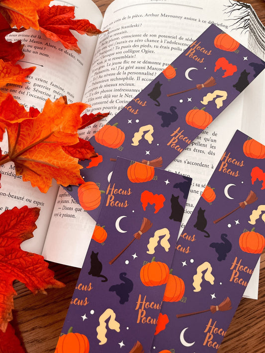 BOOKMARK - Marque page papier, inspiration hocus pocus