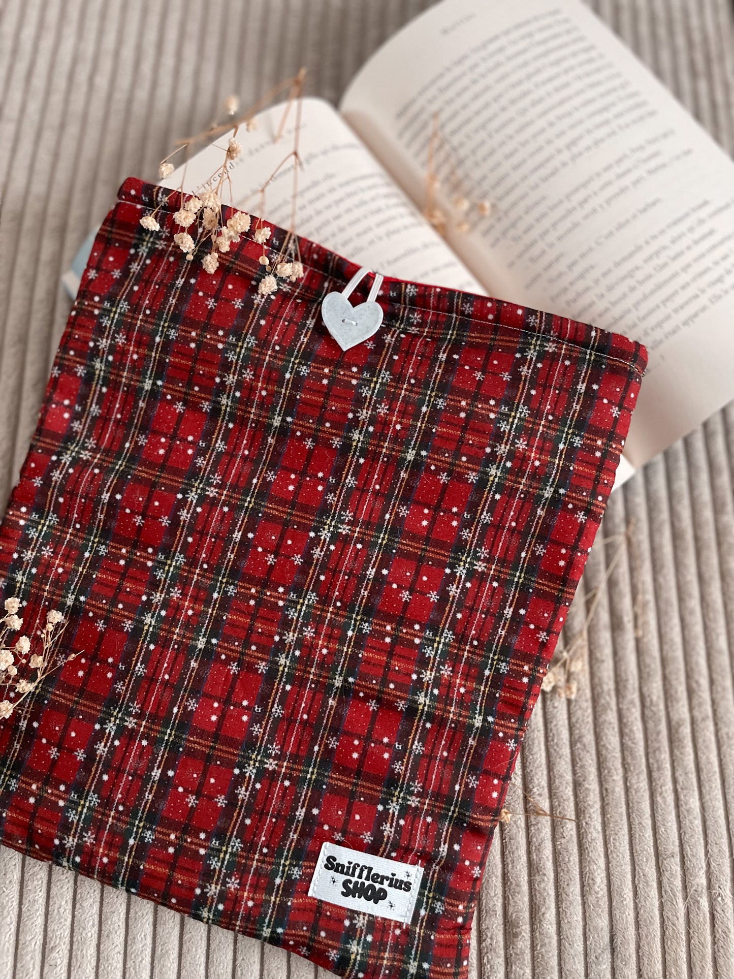 BOOKSLEEVE - Pochette à livre, Noël Écossais