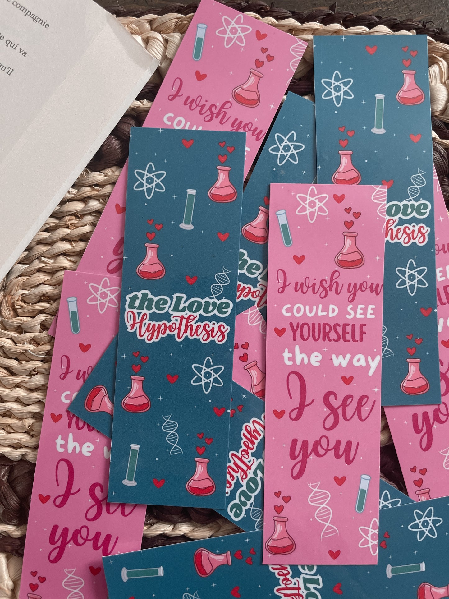 BOOKMARK - Marque page papier, inspiration The Love Hypothesis