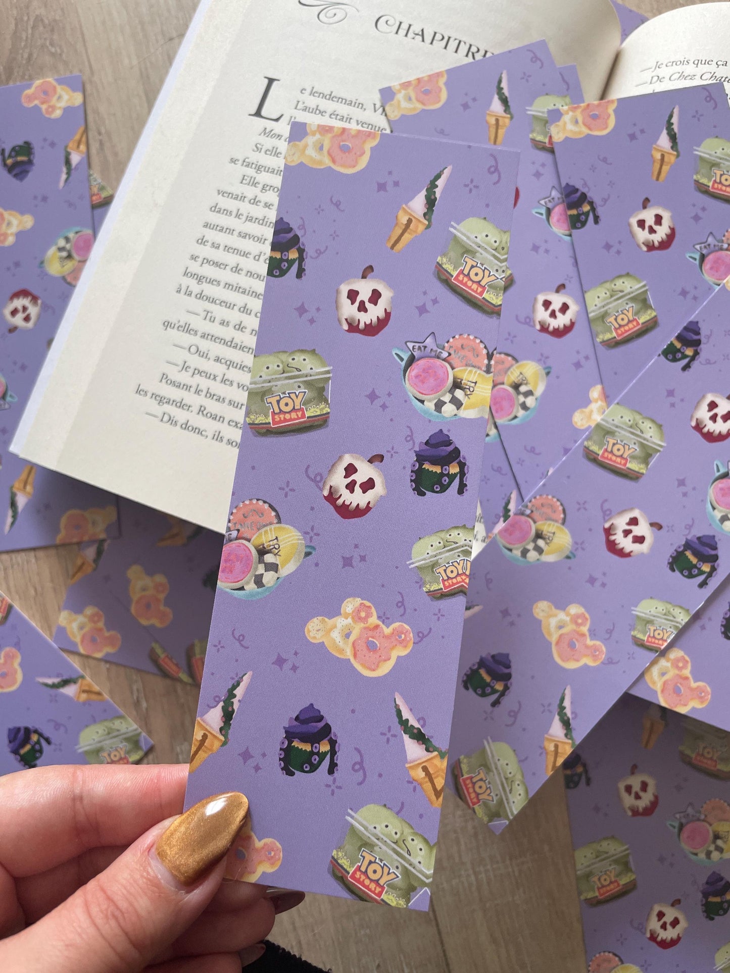 BOOKMARK - Marque page papier, inspiration nourriture disney