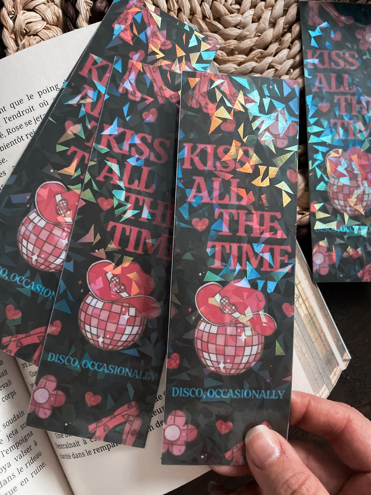 BOOKMARK - Marque page papier, inspiration « Kiss all the Time »