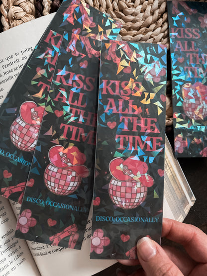 BOOKMARK - Marque page papier, inspiration « Kiss all the Time »