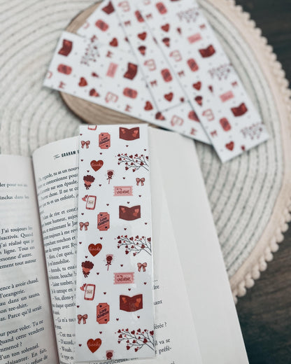 BOOKMARK - Marque page papier, inspiration saint-valentin 2025
