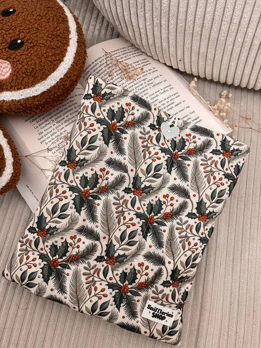 BOOKSLEEVE - Pochette à livre, Baies de Noël