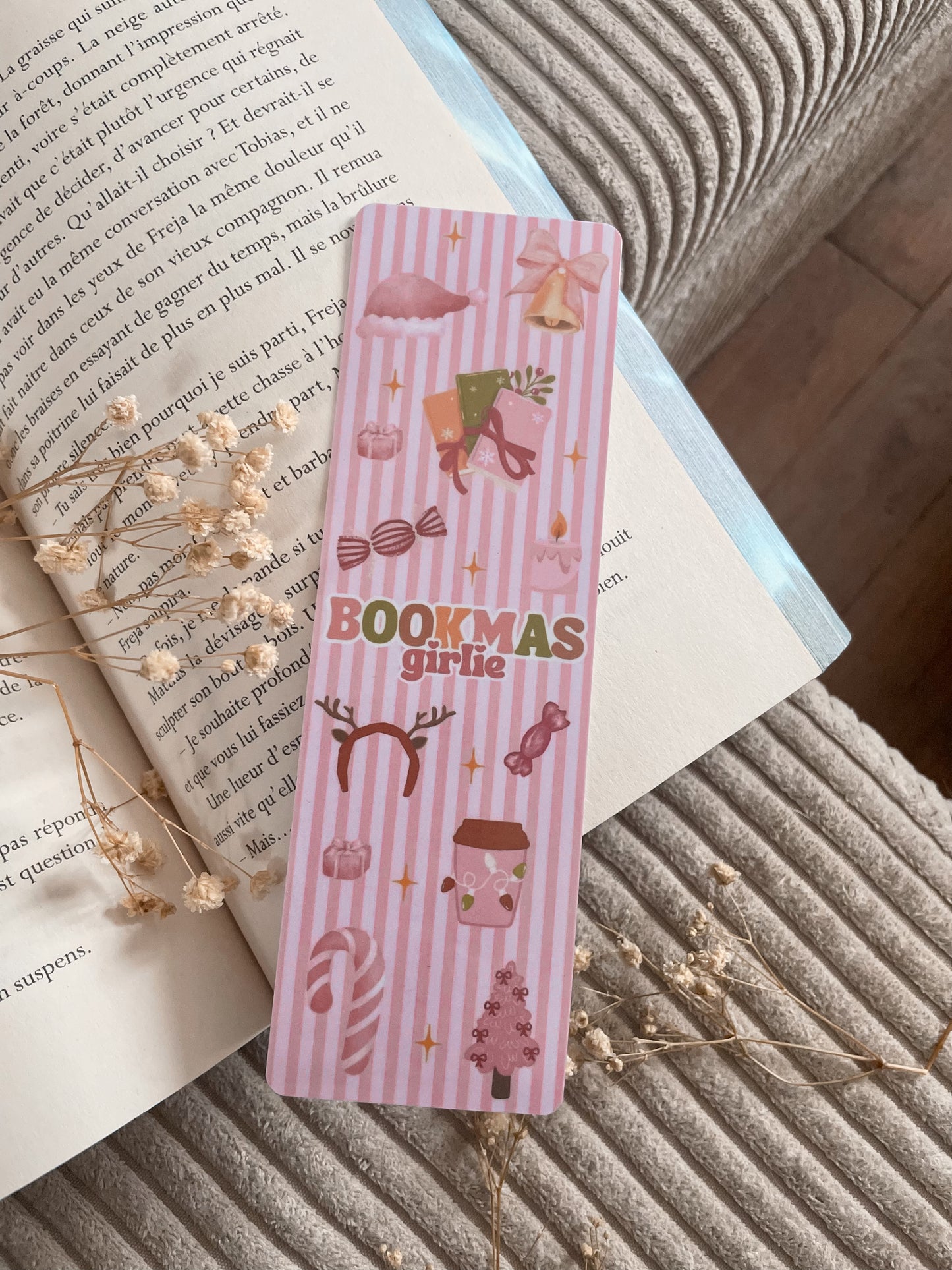 BOOKMARK - Marque page papier, inspiration « Bookmas Girlie »