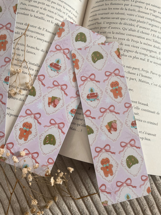 BOOKMARK - Marque page papier, inspiration « Joli Gingerbread »