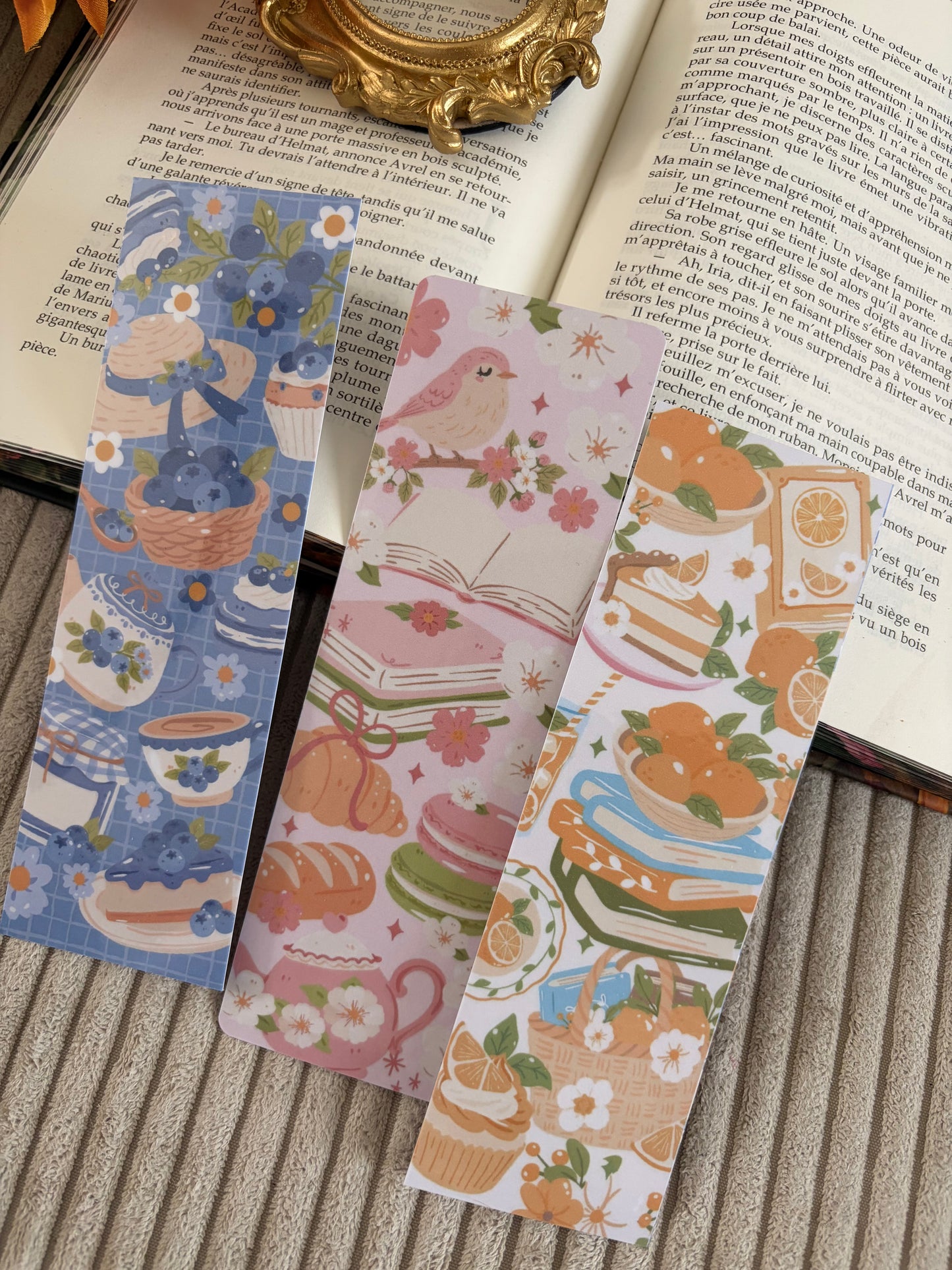 BOOKMARK - Marque page papier, inspiration « Le goûter des lecteurs »