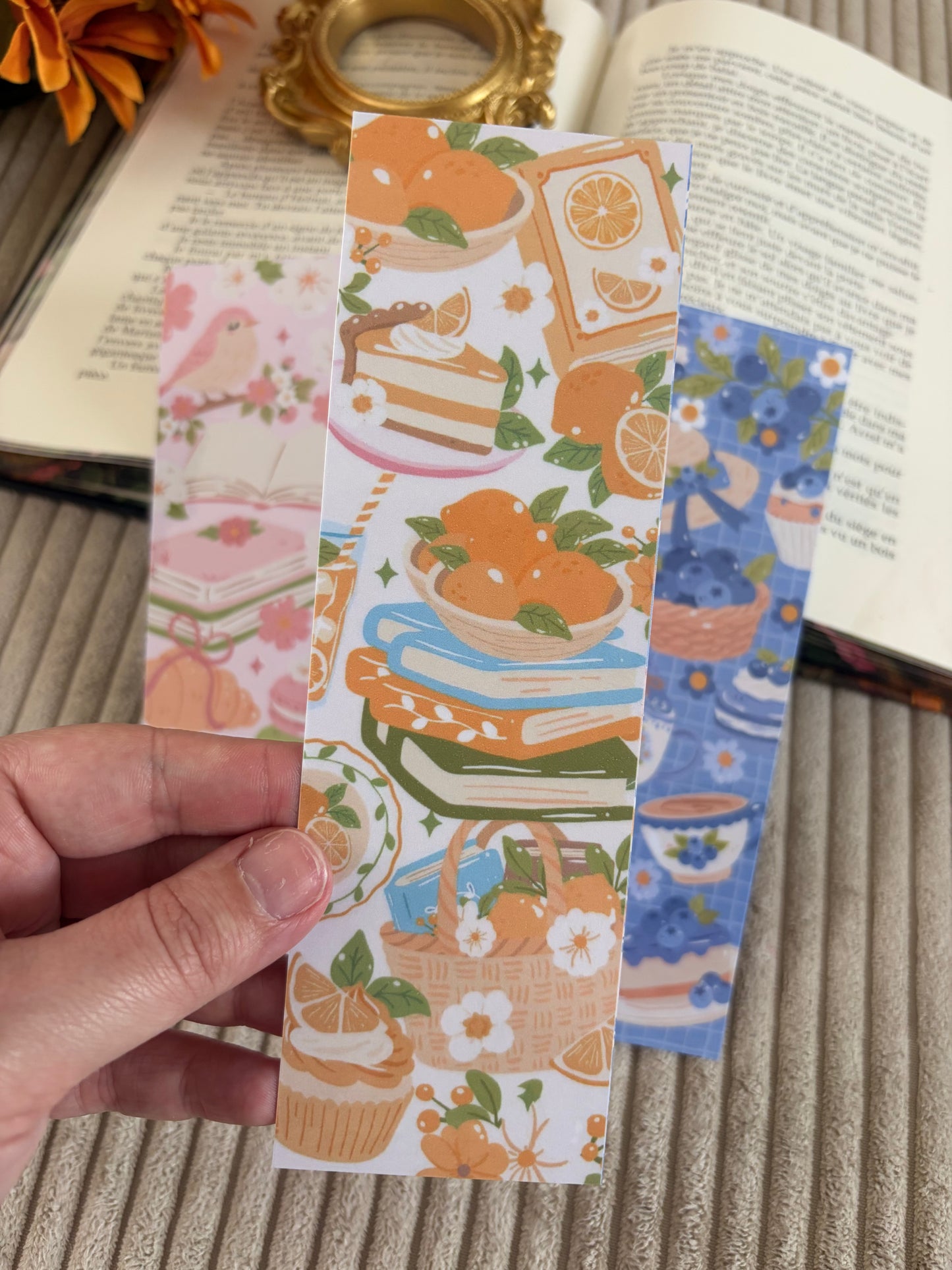 BOOKMARK - Marque page papier, inspiration « Le goûter des lecteurs »