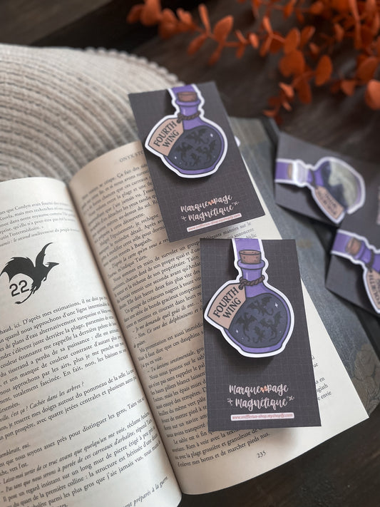 BOOKMARK - Marque page magnétique, inspiration Fourth Wing