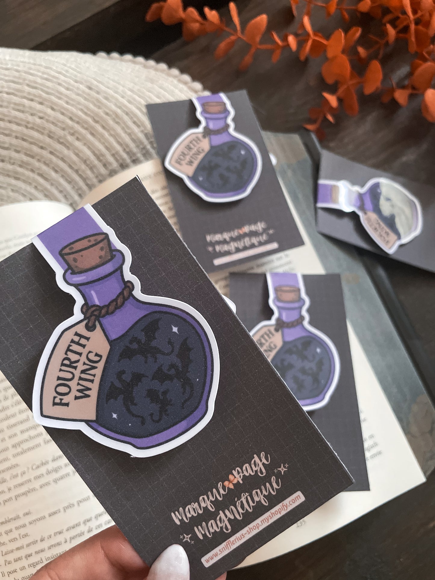 BOOKMARK - Marque page magnétique, inspiration Fourth Wing