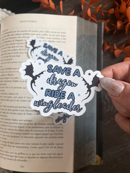 STICKERS - autocollant inspiration « Save A Dragon »