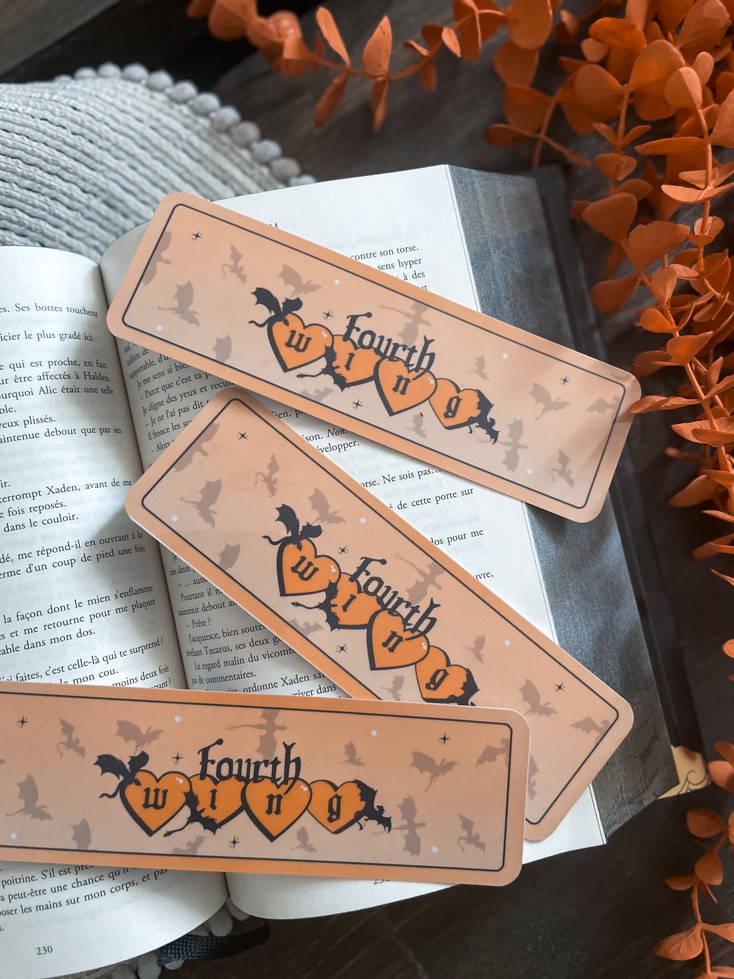 BOOKMARK - Marque page papier, inspiration Fourth Wing