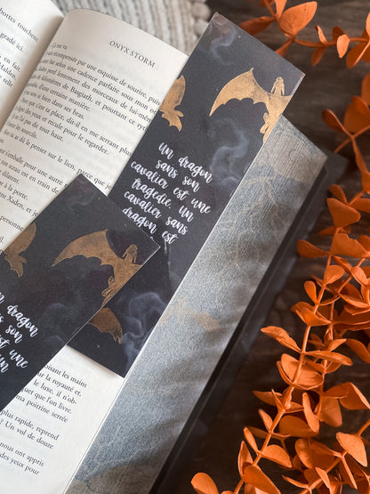 BOOKMARK - Marque page papier, inspiration Fourth Wing