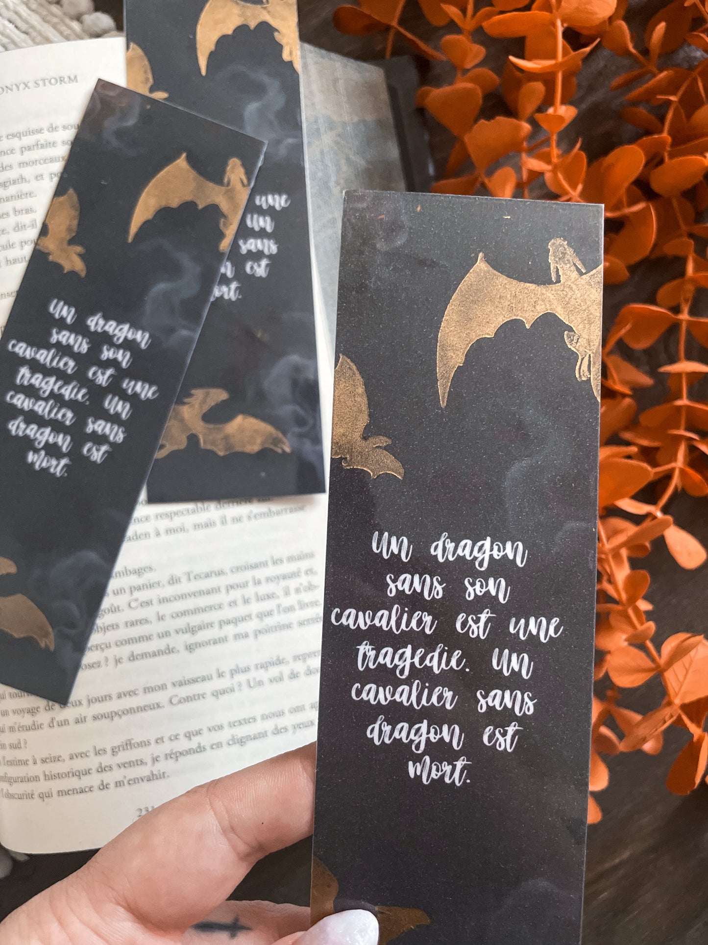 BOOKMARK - Marque page papier, inspiration Fourth Wing