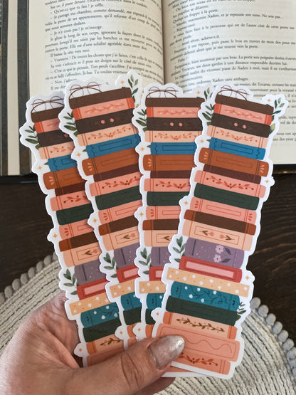 BOOKMARK - Marque page papier, inspiration « My pile to read »