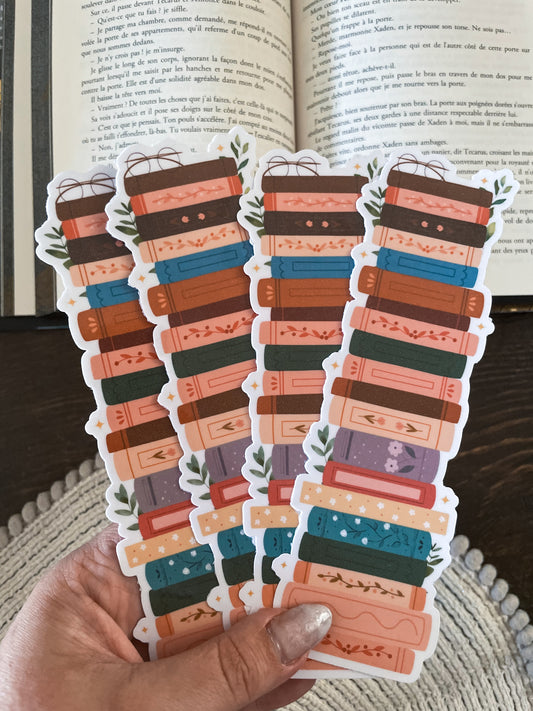 BOOKMARK - Marque page papier, inspiration « My pile to read »