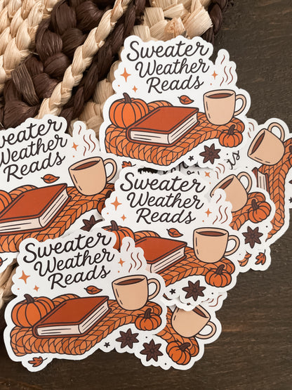 STICKERS - autocollant inspiration « Sweater Weather Reads »