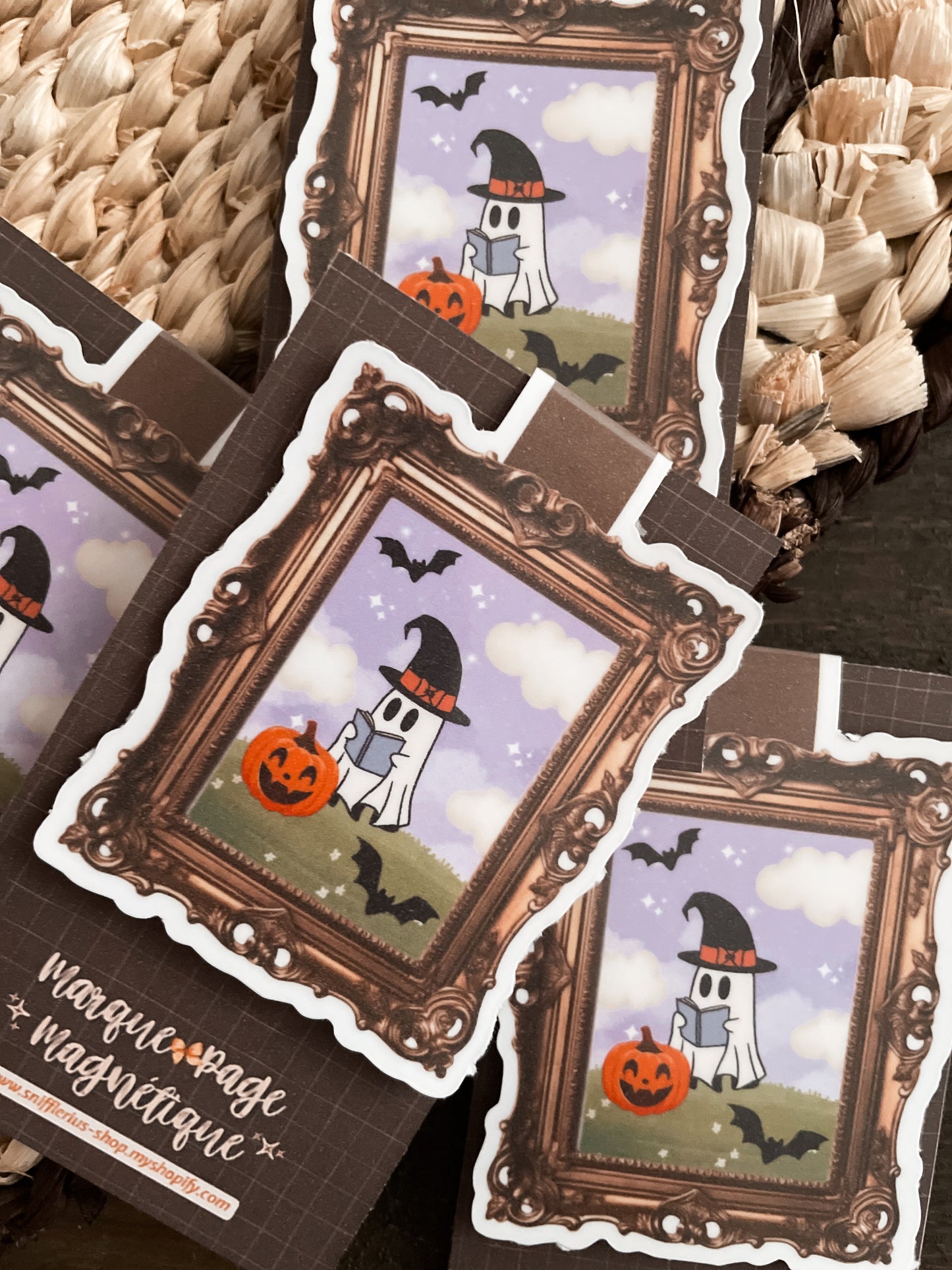 BOOKMARK - Marque page magnétique, the ghost who reads