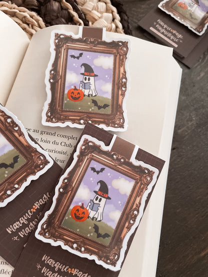 BOOKMARK - Marque page magnétique, the ghost who reads