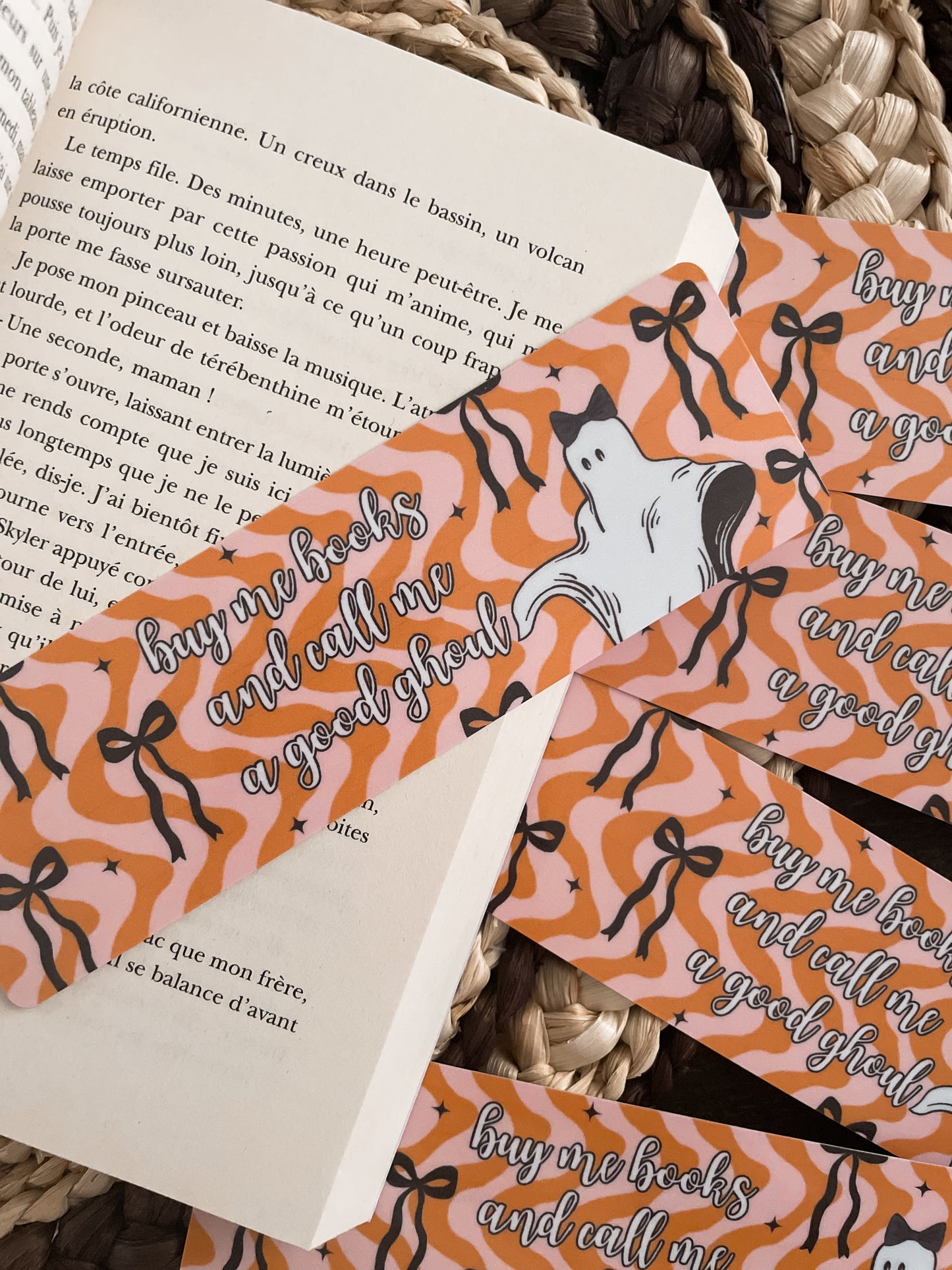 BOOKMARK - Marque page papier, inspiration « Buy me books »