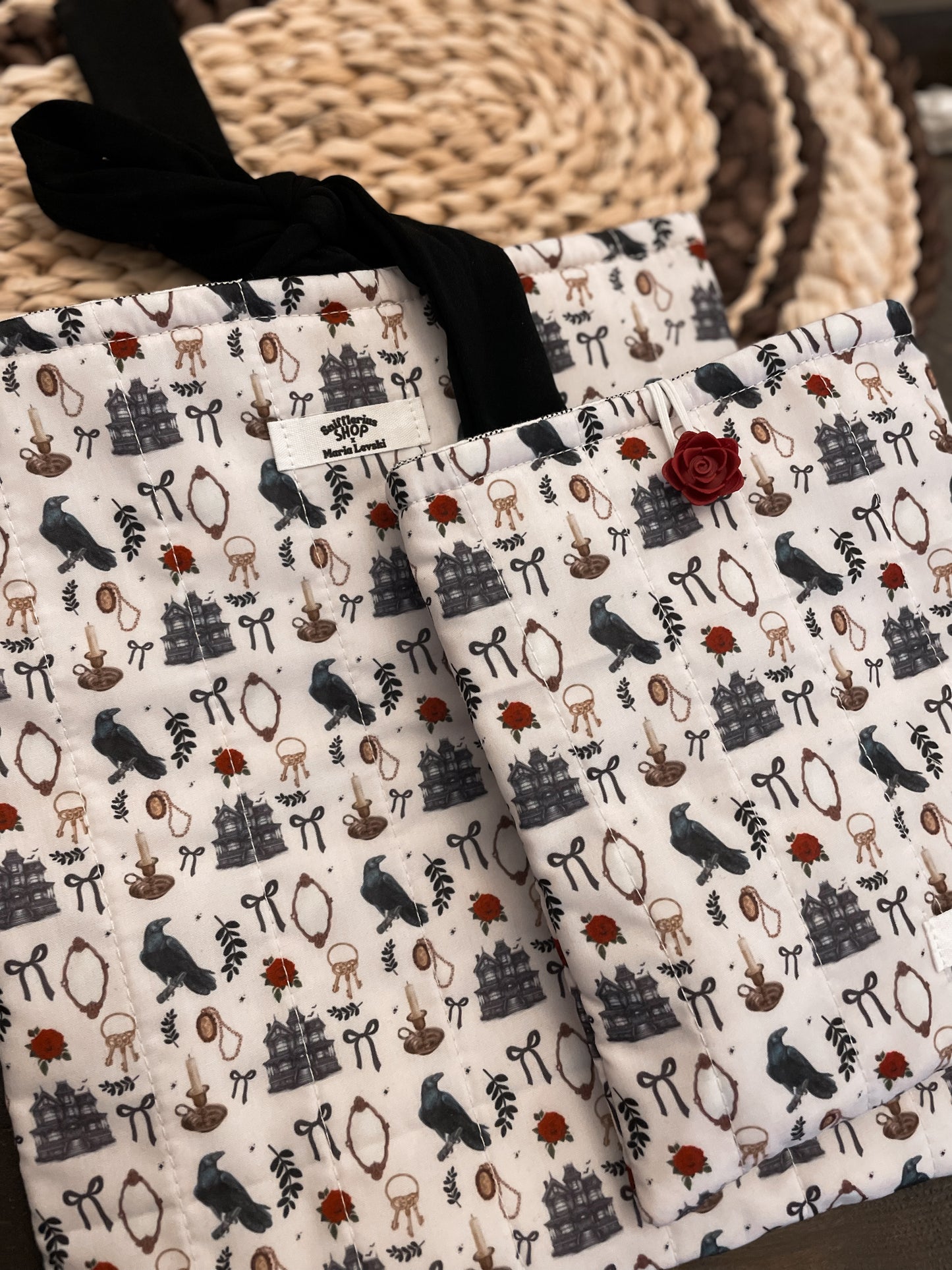 Pochette à livre & pochette à liseuse – Collaboration Maria Levski