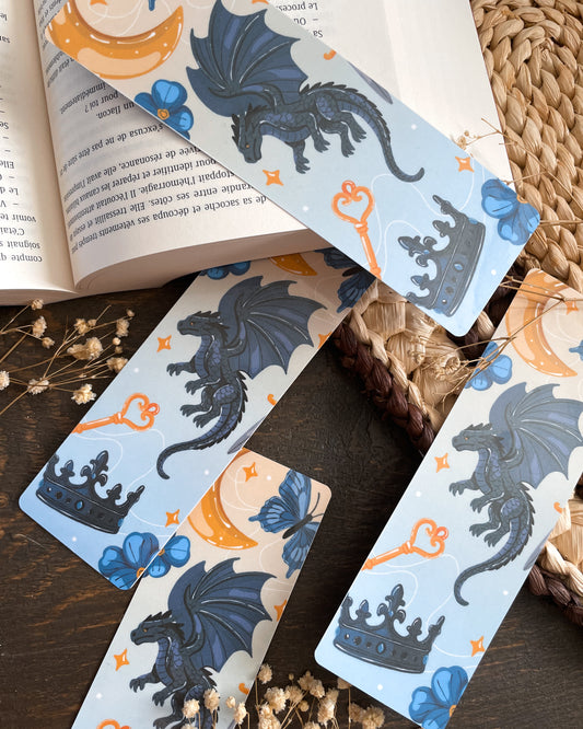 BOOKMARK - Marque page papier, inspiration « Fantasy Dragon »