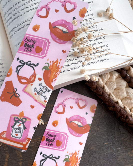BOOKMARK - Marque page papier, inspiration « Spicy Book Club »