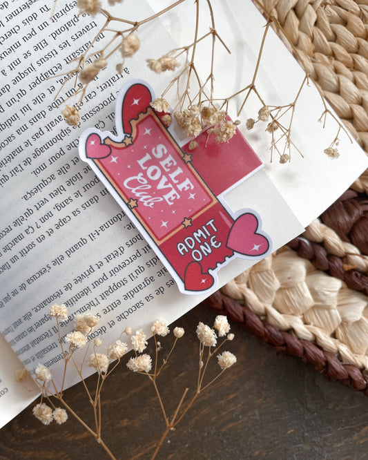 BOOKMARK - Marque page magnétique, inspiration « Self Love Club »