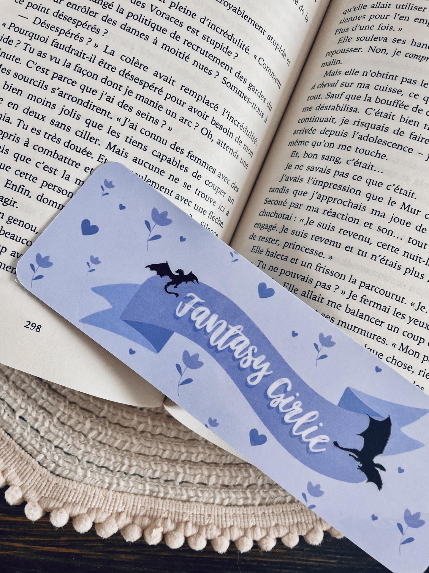BOOKMARK - Marque page papier, inspiration fantasy girlie