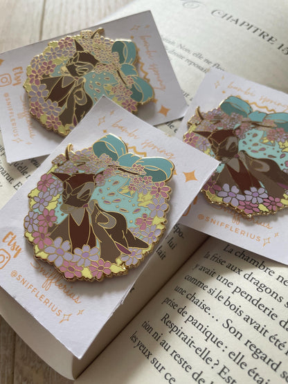 ENAMEL PIN - « Bambi Spring », 50mm, gold plated , pin