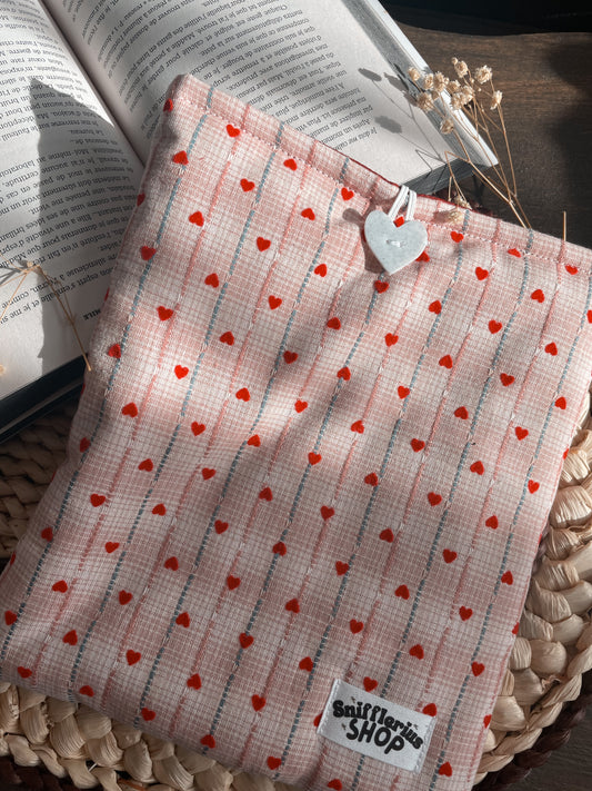 BOOKSLEEVE - Pochette à livre, Pluie de Cœurs