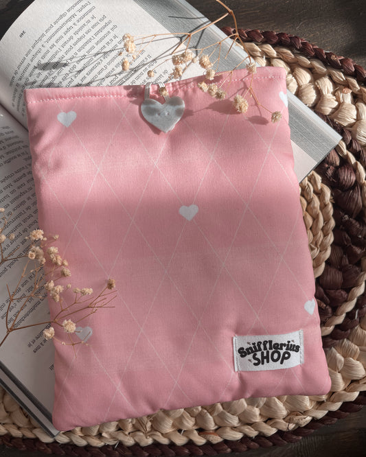 BOOKSLEEVE - Pochette à livre, Rose Tendresse